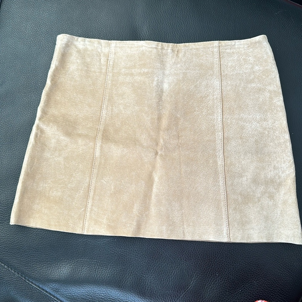 Forever 21 Tan Suede Skirt